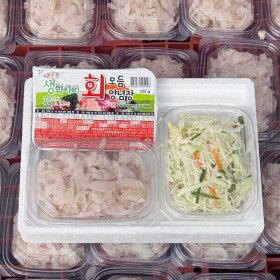 상품 이미지: 국내산 미주구리 손질회 가자미회 250g + 초장 2개입 + 손질채소 / 2세트이상 구매시 초장+야채 1개 더