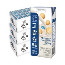 상품 이미지: 건국유업고칼슘두유 190ml 72팩(3박스)