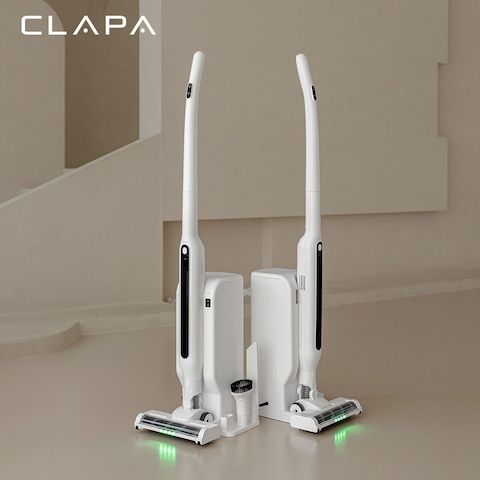 상품 이미지: "300g 초경량" 자동먼지비움 BLDC 무선청소기 + 물걸레키트 + 먼지봉투 5장