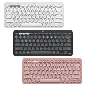 상품 이미지: 블루투스 무선 키보드 K380S 더스티로즈/스모키블랙/도브화이트
