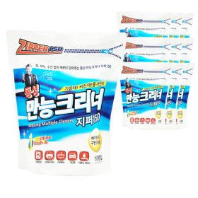 상품 이미지: 동성만능크리너 리필 (지퍼백) 150매X10개/ 화장실 욕실 주방 사무기기 찌든때 청소물티슈 일회용걸레