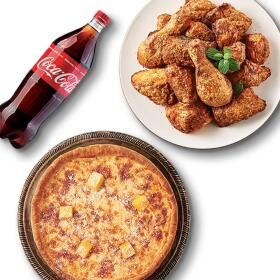 상품 이미지: (굽네치킨) 고추바사삭+시카고피자+콜라1.25L