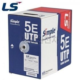상품 이미지: LS전선 CAT.5E UTP 랜케이블 300m (단선/그레이) 랜선
