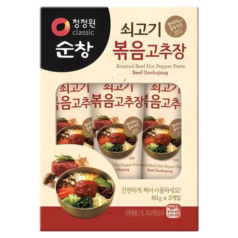 상품 이미지: 청정원순창 쇠고기 볶음 고추장, 60g, 3개