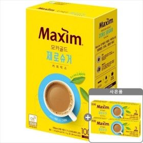 상품 이미지: 맥심 모카골드 제로슈거 커피믹스 100T+증정6T//2개구매시 1000원 할인X넉넉한 유통기한