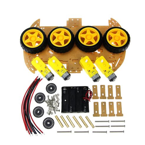 상품 이미지: 아두이노 자동차 4WD 로봇 샤시 차대 조립 키트 E27