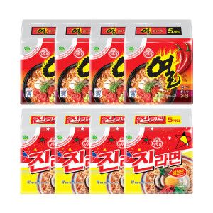상품 이미지: 오뚜기 진라면 매운맛 120g 20개 + 열라면 120g 20개