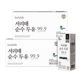 상품 이미지: [바디랩] 서리태 순수두유 99.9, 190ml, 24팩, 2박스