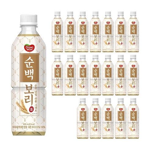 상품 이미지: 동원 순백 보리차, 500ml, 20개