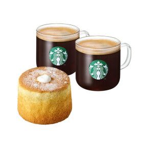 상품 이미지: (스타벅스) 카페 아메리카노T 2잔+부드러운 생크림 카스텔라