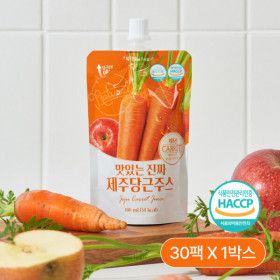 상품 이미지: 맛있는 진짜 제주당근주스 100ml x 30팩 100% 제주산 당근