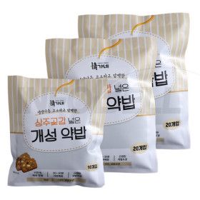 상품 이미지: 상주곶감 넣은 개성 약밥 간편식 간식 상주 곶감 개별 포장 전통 떡 개성 약밥 정가네 약밥 50개(랜덤발송)