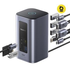 상품 이미지: 베이스어스 도킹스테이션 USB 허브 노트북 멀티 포트 C타입 12포트 스페이스메이트 노모스
