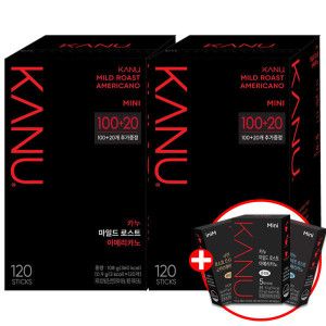 상품 이미지: 카누 미니 마일드 아메리카노 120Tx2개 + 카누 5Tx2개 증정