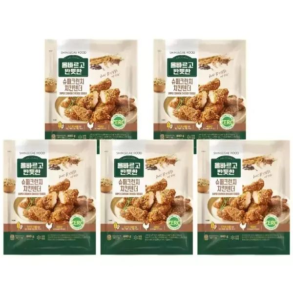상품 이미지: 올반 슈퍼크런치 치킨텐더 445g x 5팩