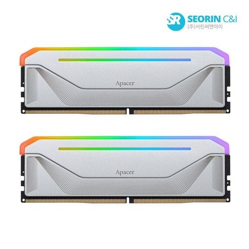 상품 이미지: Apacer DDR5-5200 CL40 NOX RGB SILVER 패키지 (32GB(16Gx2))