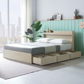 상품 이미지: 규수방 프리미엄LED 서랍형 침대 프레임 수납침대 매트리스포함 싱글/슈퍼싱글/더블/퀸 40년 가구 브랜드