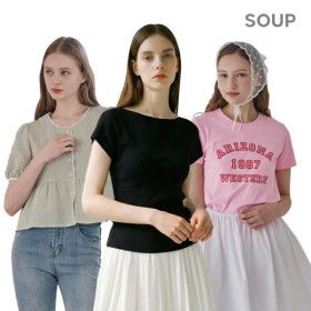 상품 이미지: (24+15%무배)최대39% 숲X비지트인뉴욕 얼리썸머 베스트 티셔츠/가디건/블라우스/원피스 외 최대할인~89%