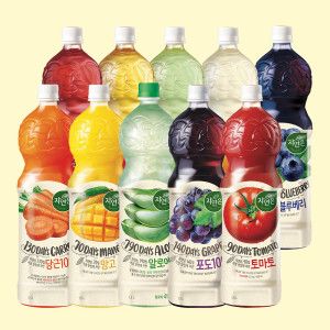 상품 이미지: 4+4 자연은 주스 1.5L  주스 10종 총 8개 골라담기