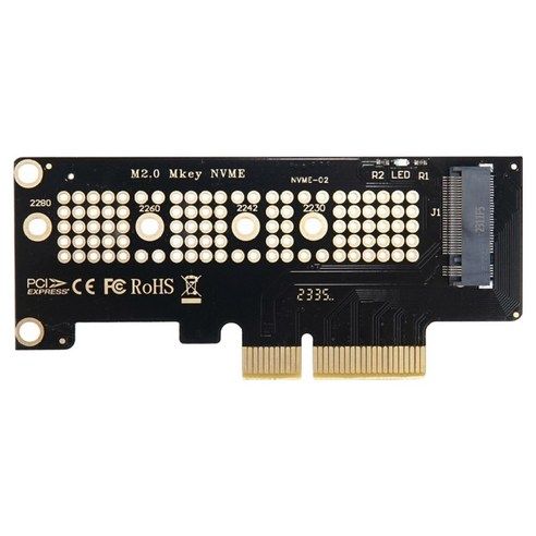 상품 이미지: 컴스 PCI-Express 변환 카드 컨버터 M.2 NVME SSD KEY M to PCI-E 4x 어댑터