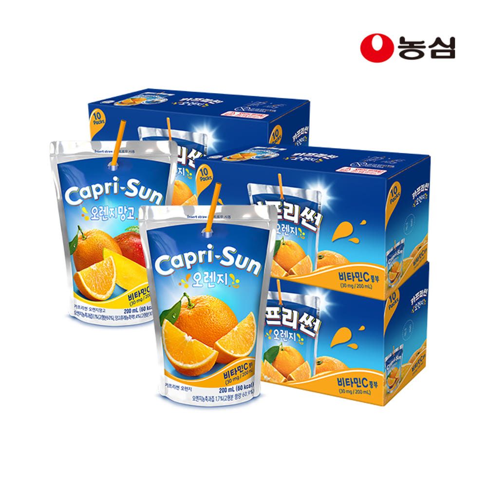 상품 이미지: 농심 카프리썬 오렌지20개+오렌지망고20개