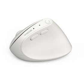 상품 이미지: 로이체 저소음 무선 멀티페어링 미니 버티컬 마우스 화이트 RX-650V
