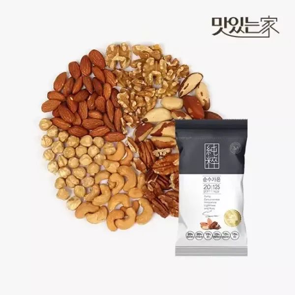 상품 이미지: [산과들에] 순수가온 100봉  순수 견과 6종) 하루견과