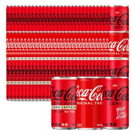상품 이미지: 코카콜라 190ml x 90캔(오리지널 제로칼로리 제로제로)