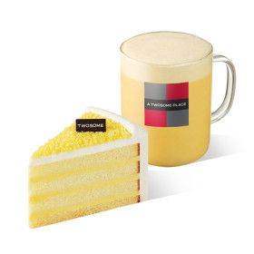 상품 이미지: (투썸플레이스) 고구마 생크림 케이크 피스 + 꿀 고구마 라떼 R