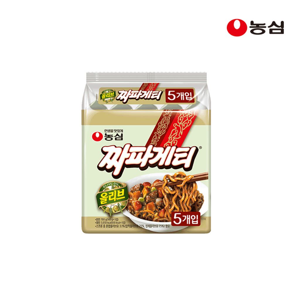상품 이미지: 농심 올리브짜파게티 140g, 5개