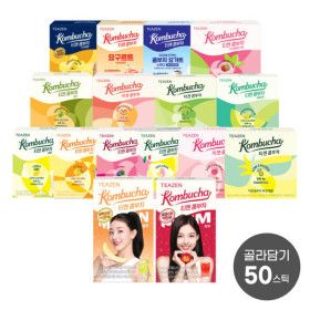 상품 이미지: 티젠 콤부차 30스틱+신상콤부차(자두멜론) 20스틱 골라담기 /총 50스틱 / 당0g 저칼로리