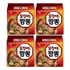 상품 이미지: 오징어 짬뽕 라면 (멀티팩)5개입 x4개