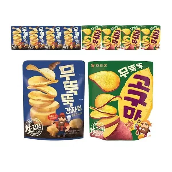 상품 이미지: 오리온 무뚝뚝감자칩 60g,+무뚝뚝 고구마칩 56g 각5개 (총10개)