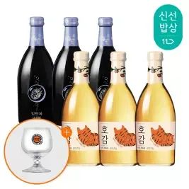 상품 이미지: [전용잔 증정] 배상면주가 스파클링 과실주 감탄패키지 (호감 3입 + 빙탄복 3입)
