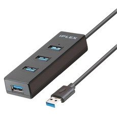 상품 이미지: 아이플렉스 4포트무전원 3.0 USB허브 KP-4PHU3, 블랙
