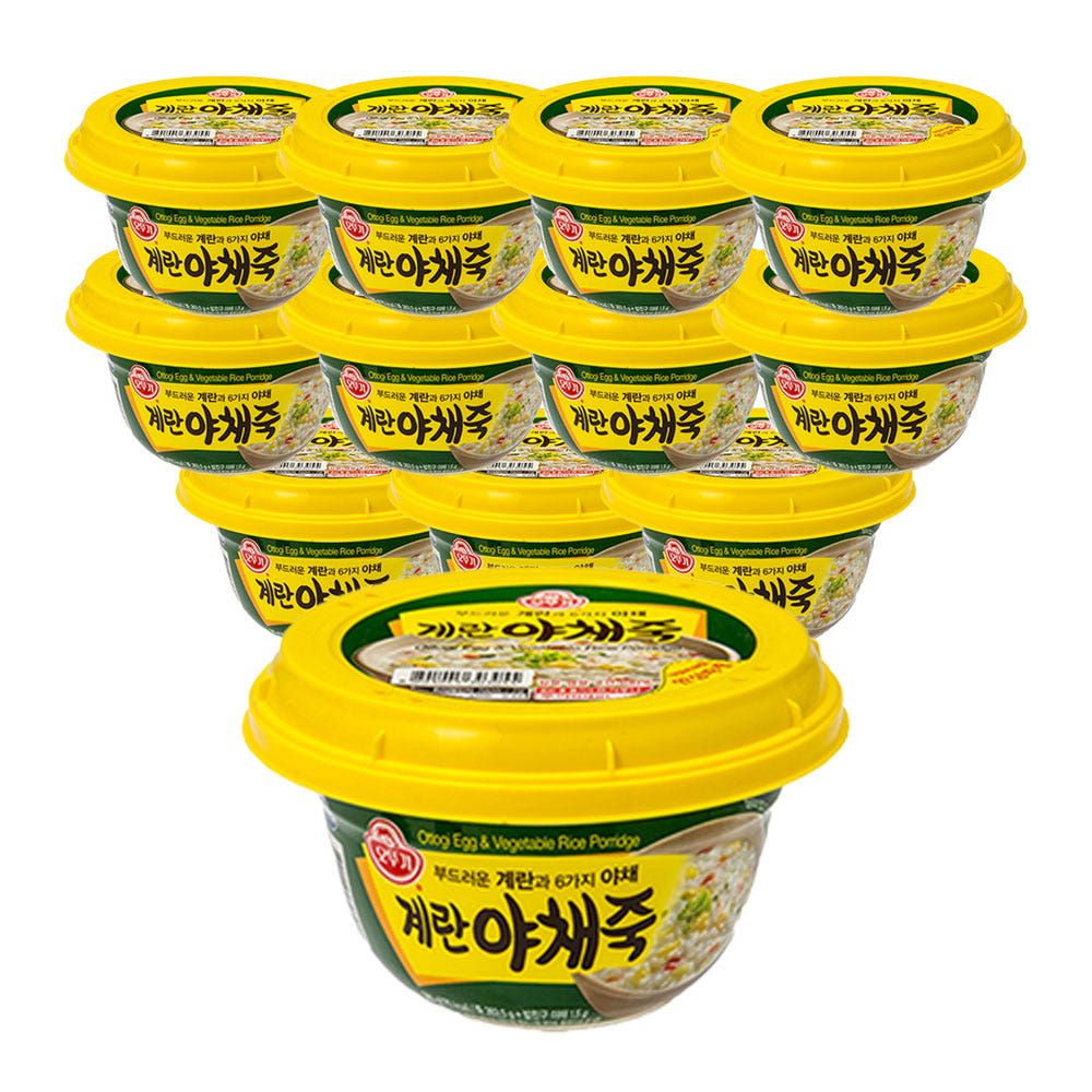 상품 이미지: 오뚜기 용기죽 계란야채죽, 285g, 12개