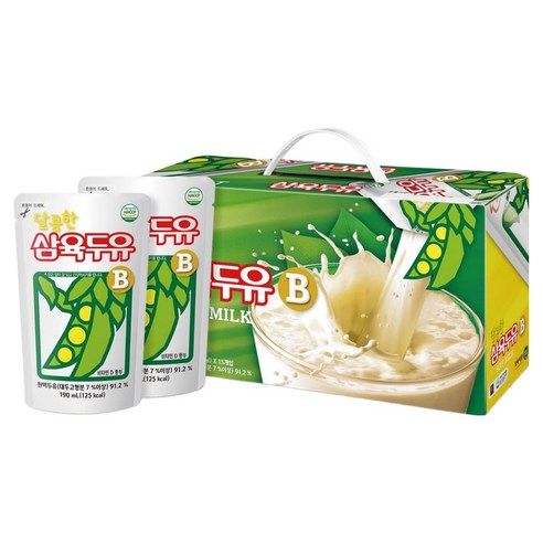 상품 이미지: 삼육두유 달콤한 두유 B 파우치, 190ml, 15개