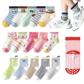 상품 이미지: (15%+10%쿠폰) 신학기 봄 여름 신상 미끄럼방지 유아동 양말 5켤레세트 초특가 기획전/ 어린이 스포츠양말
