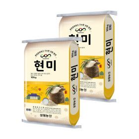 상품 이미지: 삼원농산 현미 10kg/2개 (20kg) - 2025년산 햇 현미