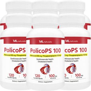 상품 이미지: 신제품 6병 마이라이프 내추럴스 폴리코사놀+포스파티딜세린 100mg 폴리코PS 120야채캡슐 NEW