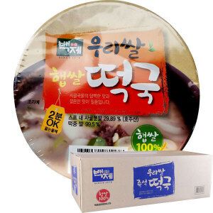 상품 이미지: 백제 우리쌀 즉석 떡국16개(1박스)/