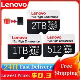 상품 이미지: LENOVO 마이크로 SD 카드 2TB TB 5 2G 고속 메모리 드론 장비 오디