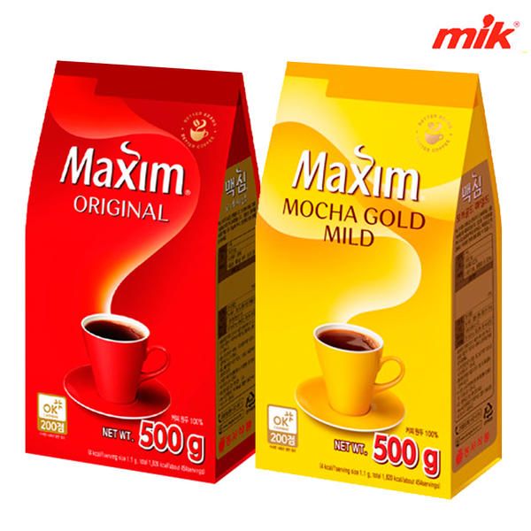 상품 이미지: 맥심 리필 모카골드 / 오리지날 커피믹스 500g [맥심/디카페인/리필/커피/네슬레]