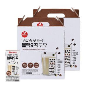 상품 이미지: 서울우유 고칼슘 무가당 블랙9곡 두유 190ml 32팩