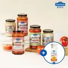 상품 이미지: [내일도착]폰타나 파스타소스 2병 골라담기 +면 250g(증정)