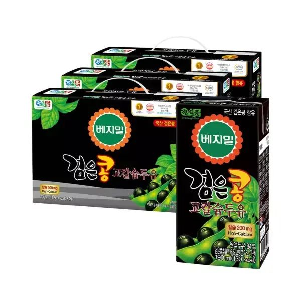 상품 이미지: 베지밀 검은콩 두유 고칼슘 190ml 72팩