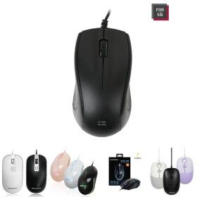 상품 이미지: FOR LG) 유선마우스 LGC-M1000(블랙)/사무용/광마우스/미니/노트북/컴퓨터/회의/사무/게임/USB/가정용/PC