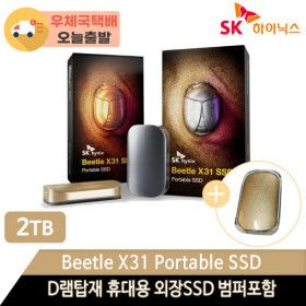 상품 이미지: SK하이닉스 Beetle X31 2TB 외장SSD +우체국택배+범퍼포함+