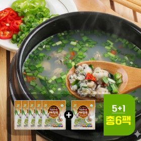 상품 이미지: 정옥 섬진강 재첩국 300g 5팩+1팩(총6팩) 국내산 HACCP