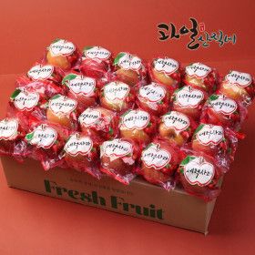 상품 이미지: (신선집중) 세척사과 껍찔째먹는 사과 가정용 4.5kg / 24과내외